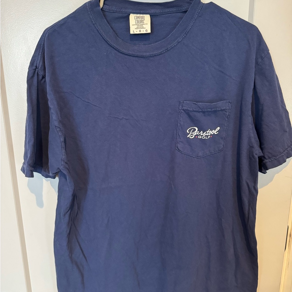Barstool Golf Men's Blue T-Shirt